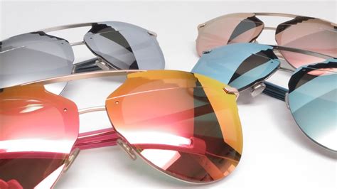 Dior Reflected P Pixelated Mirrored Sunglasses 